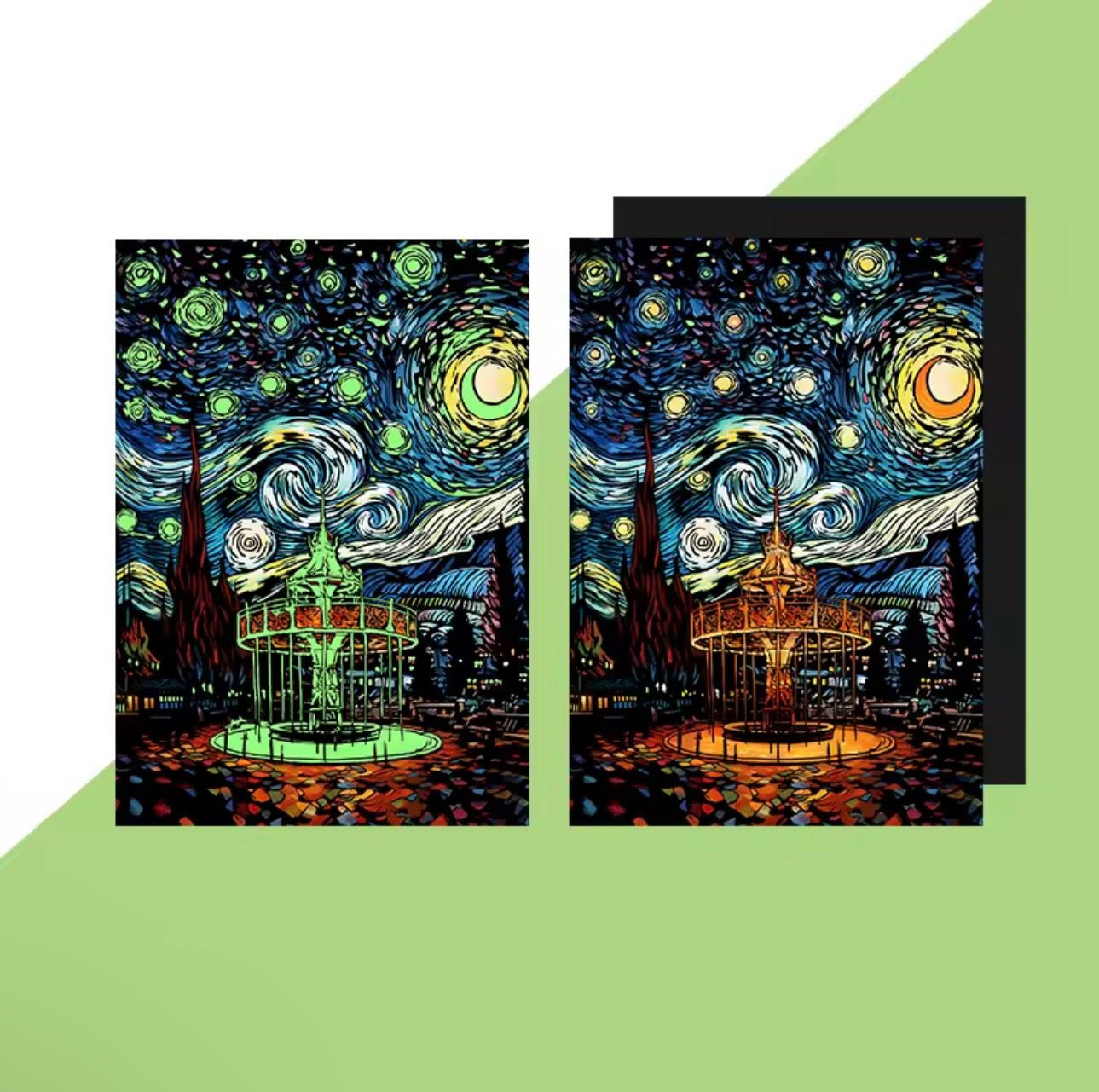 Glow in the Dark Scratch Designs