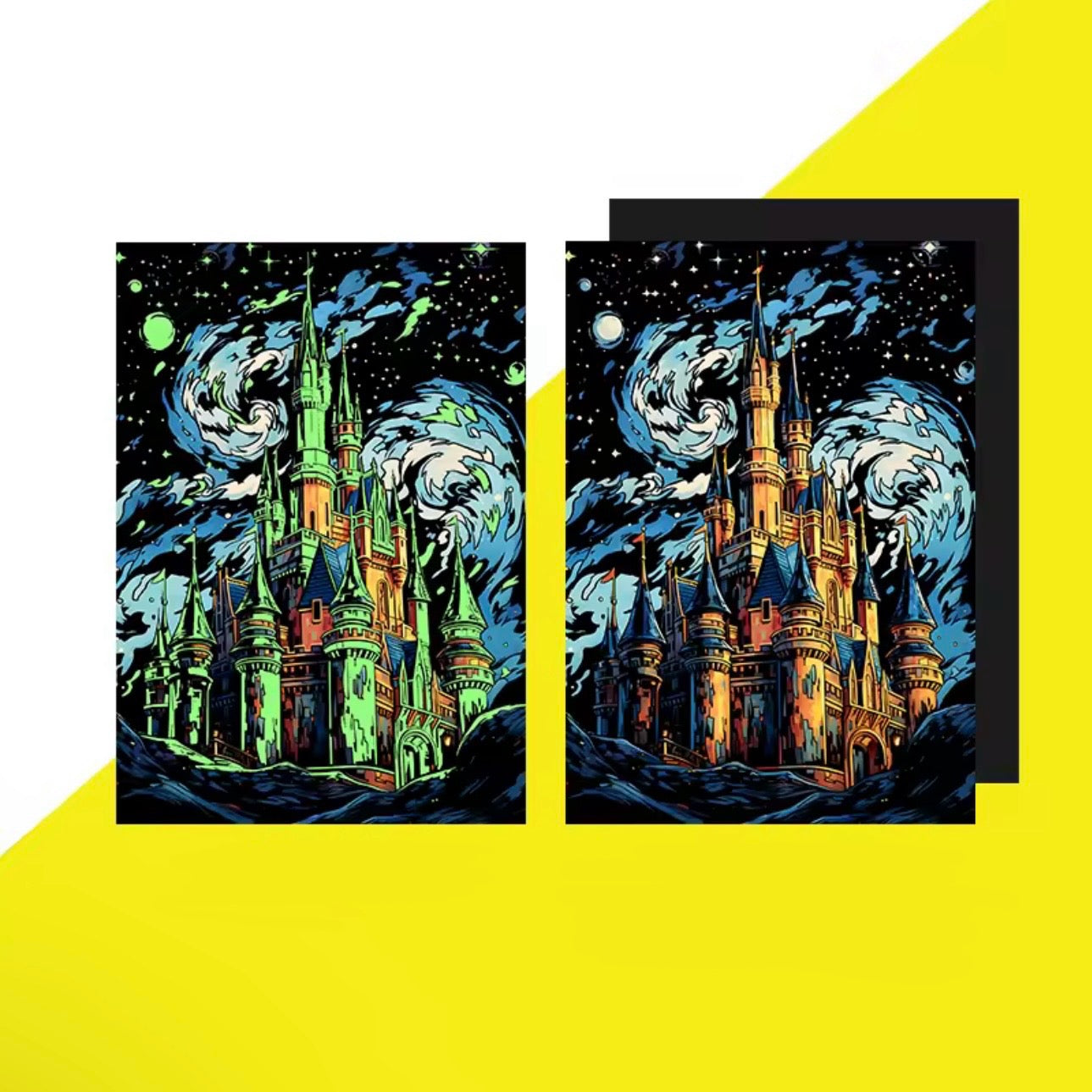 Glow in the Dark Scratch Designs